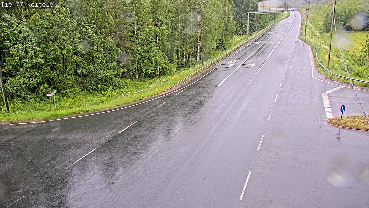 Weather Camera Image Väg 77 Keitele, Keitele, Pohjois-Savo