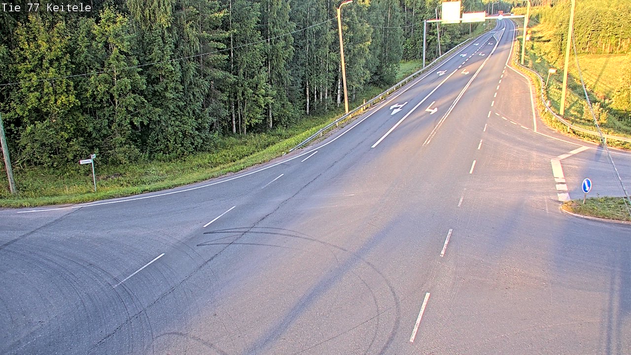 Weather Camera Image Väg 77 Keitele, Keitele, Pohjois-Savo