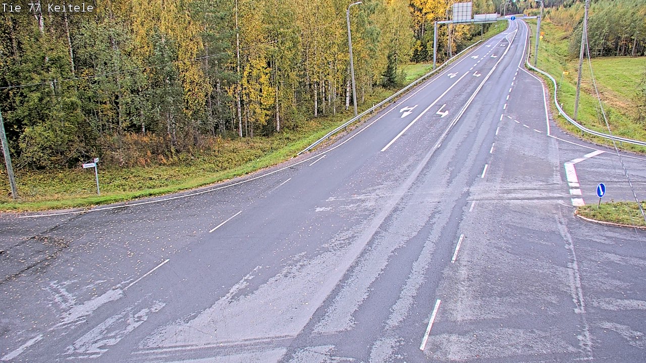 Weather Camera Image Road 77 Keitele, Keitele, Pohjois-Savo