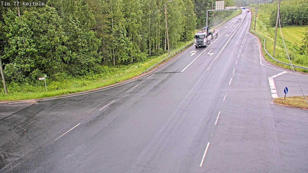 Weather Camera Image Road 77 Keitele, Keitele, Pohjois-Savo