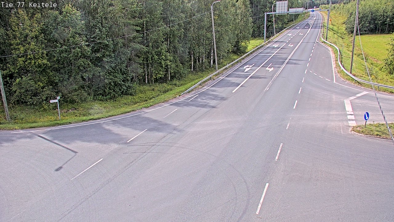 Weather Camera Image Road 77 Keitele, Keitele, Pohjois-Savo