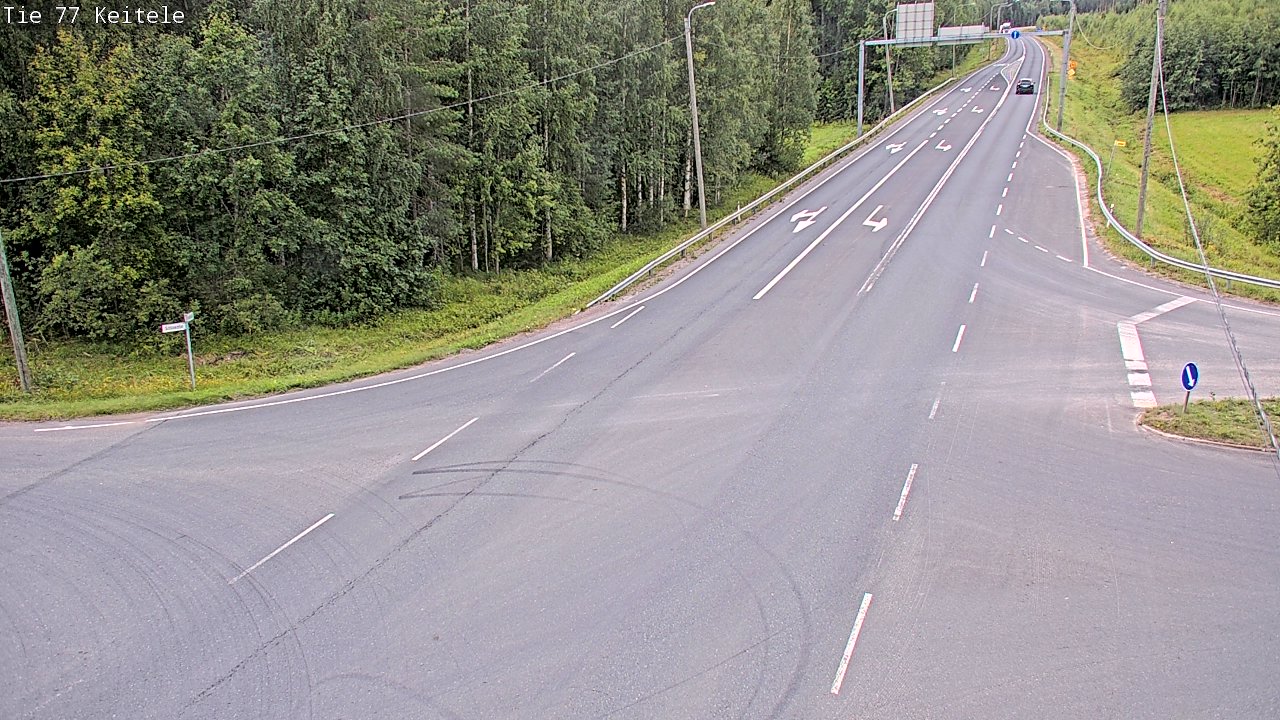 Weather Camera Image Road 77 Keitele, Keitele, Pohjois-Savo