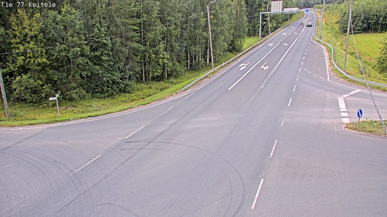 Weather Camera Image Road 77 Keitele, Keitele, Pohjois-Savo
