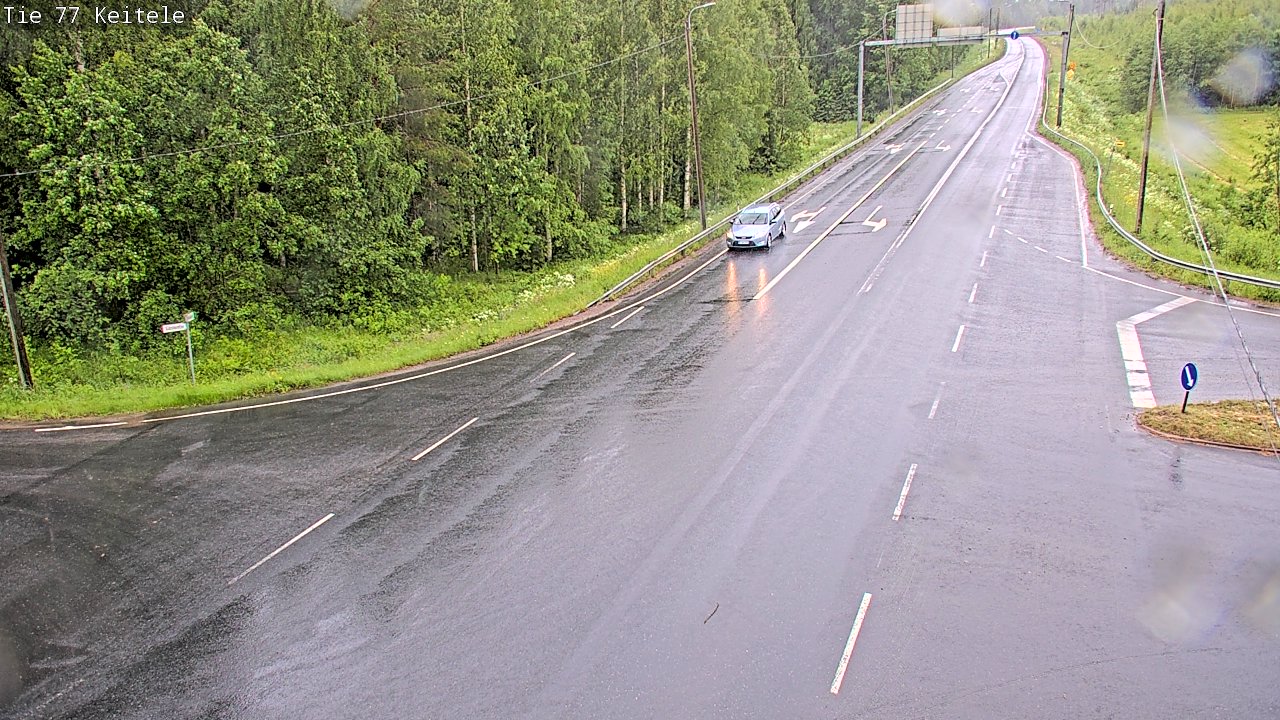Weather Camera Image Väg 77 Keitele, Keitele, Pohjois-Savo