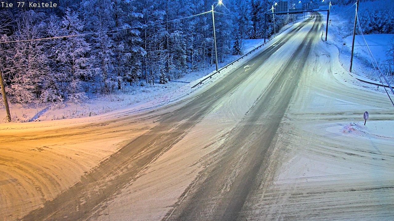 Weather Camera Image Väg 77 Keitele, Keitele, Pohjois-Savo