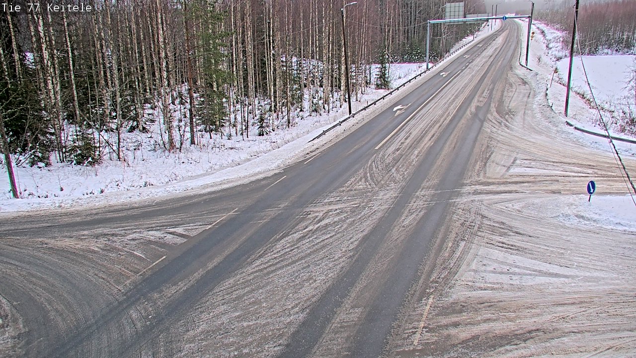 Weather Camera Image Väg 77 Keitele, Keitele, Pohjois-Savo