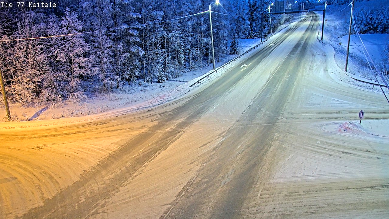 Weather Camera Image Road 77 Keitele, Keitele, Pohjois-Savo