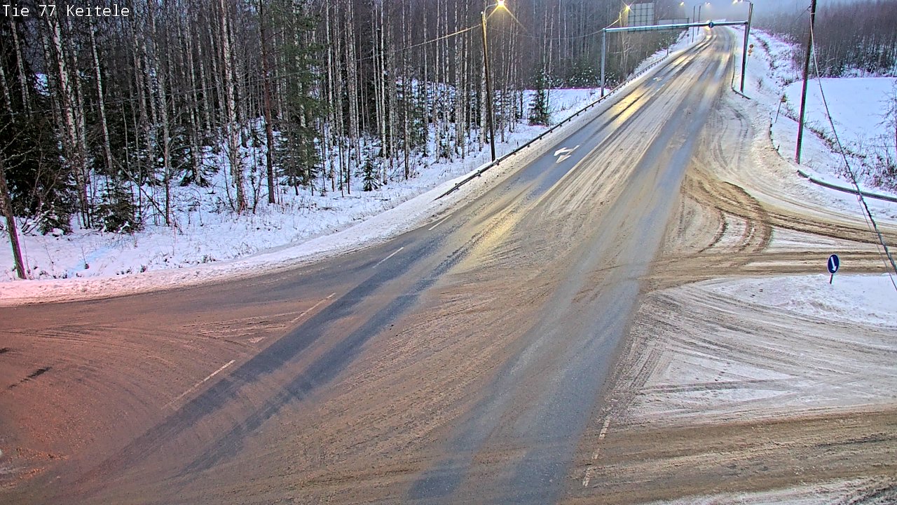 Weather Camera Image Väg 77 Keitele, Keitele, Pohjois-Savo