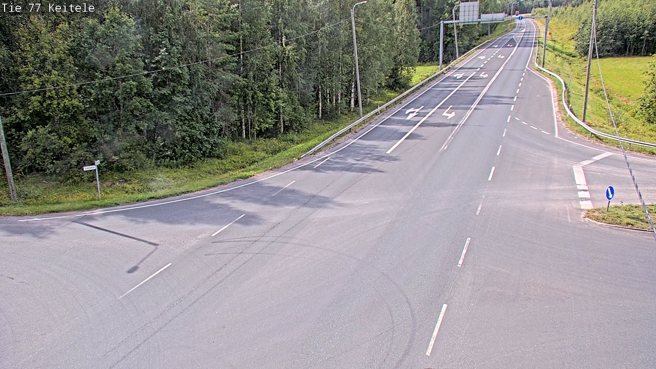 Weather Camera Image Road 77 Keitele, Keitele, Pohjois-Savo