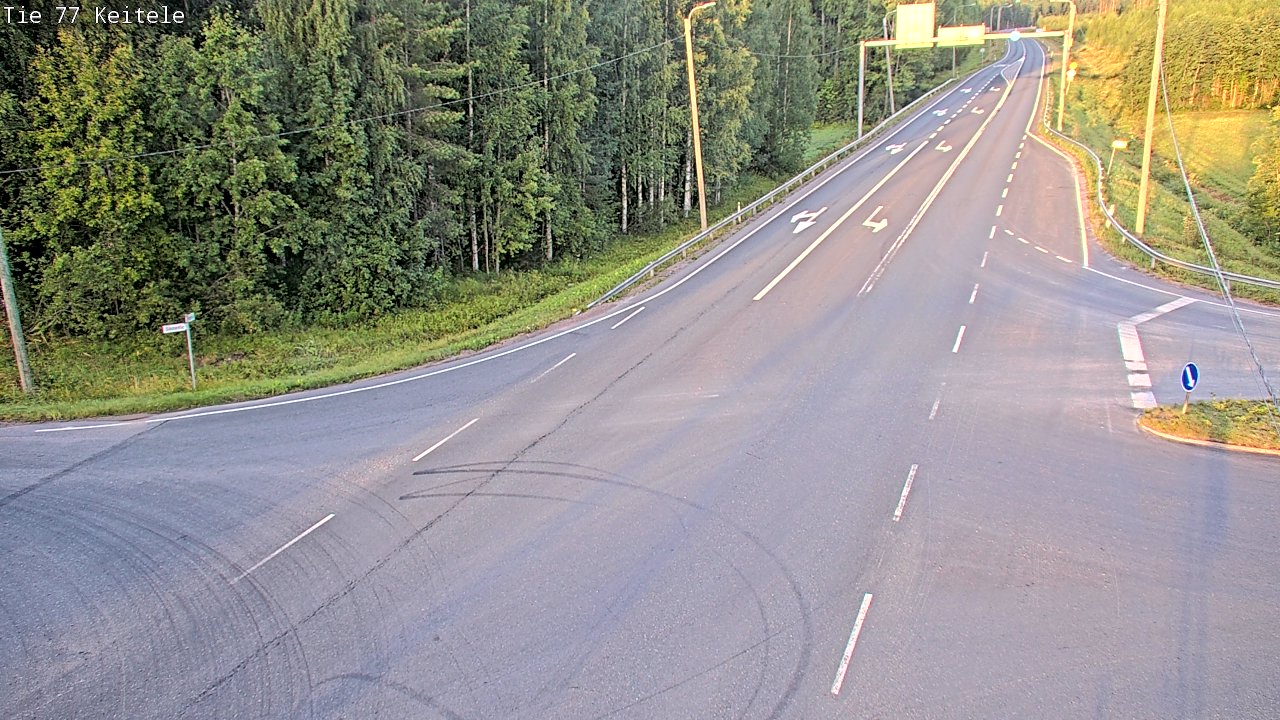 Weather Camera Image Väg 77 Keitele, Keitele, Pohjois-Savo