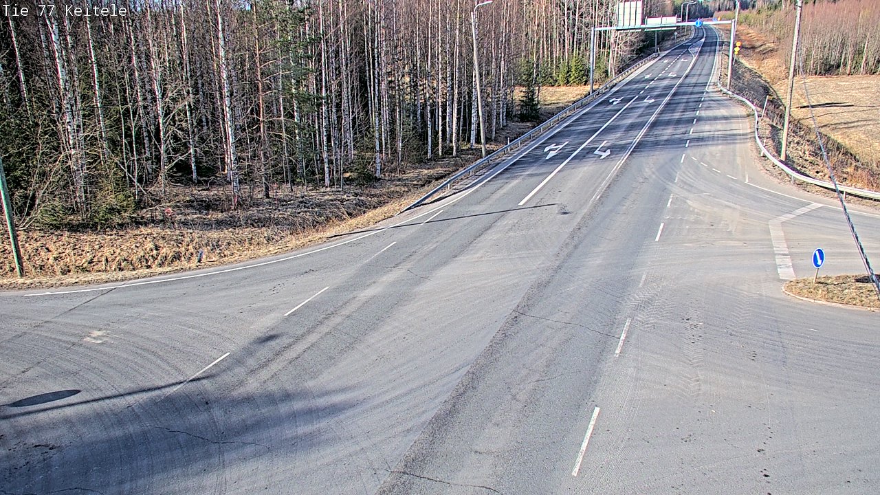 Weather Camera Image Väg 77 Keitele, Keitele, Pohjois-Savo