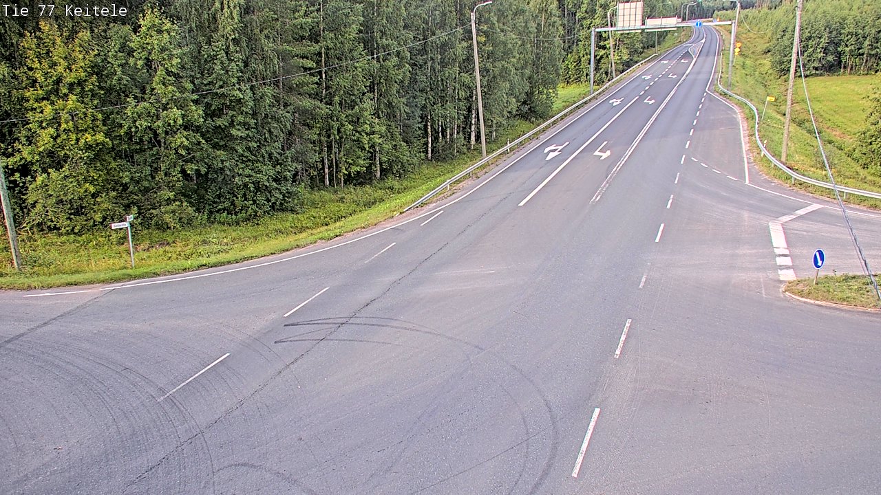 Weather Camera Image Väg 77 Keitele, Keitele, Pohjois-Savo
