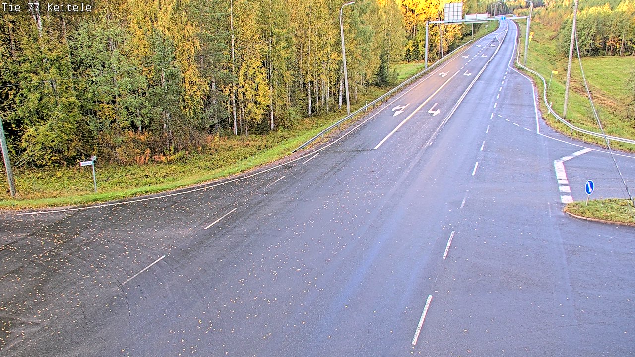 Weather Camera Image Road 77 Keitele, Keitele, Pohjois-Savo