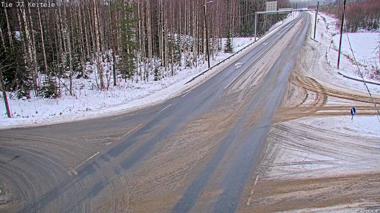 Weather Camera Image Road 77 Keitele, Keitele, Pohjois-Savo