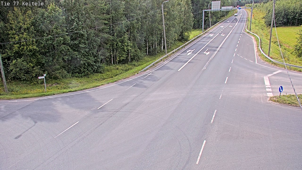 Weather Camera Image Road 77 Keitele, Keitele, Pohjois-Savo