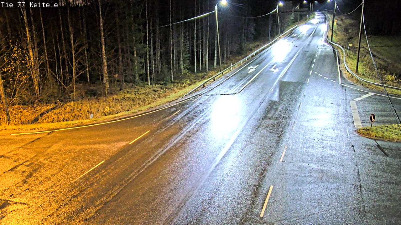 Weather Camera Image Road 77 Keitele, Keitele, Pohjois-Savo