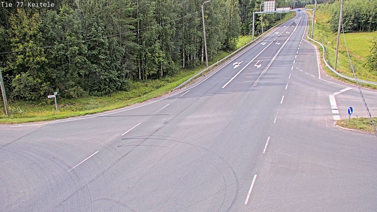 Weather Camera Image Road 77 Keitele, Keitele, Pohjois-Savo
