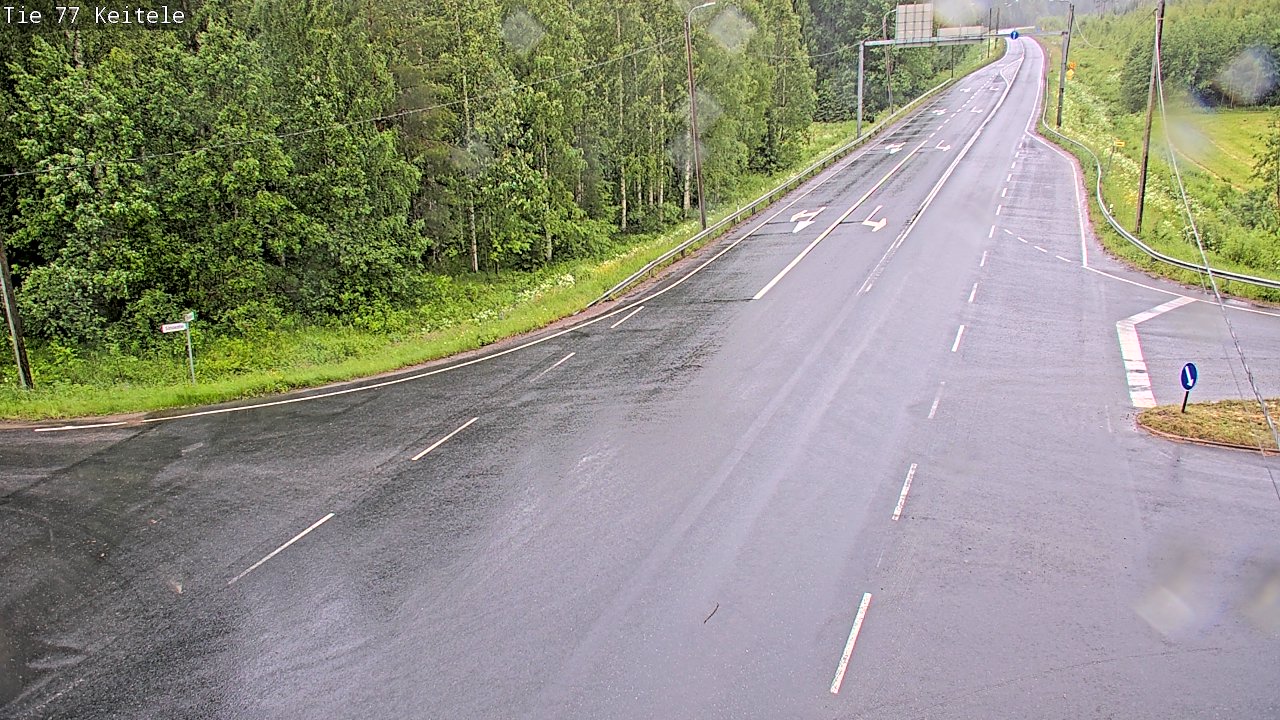 Weather Camera Image Väg 77 Keitele, Keitele, Pohjois-Savo