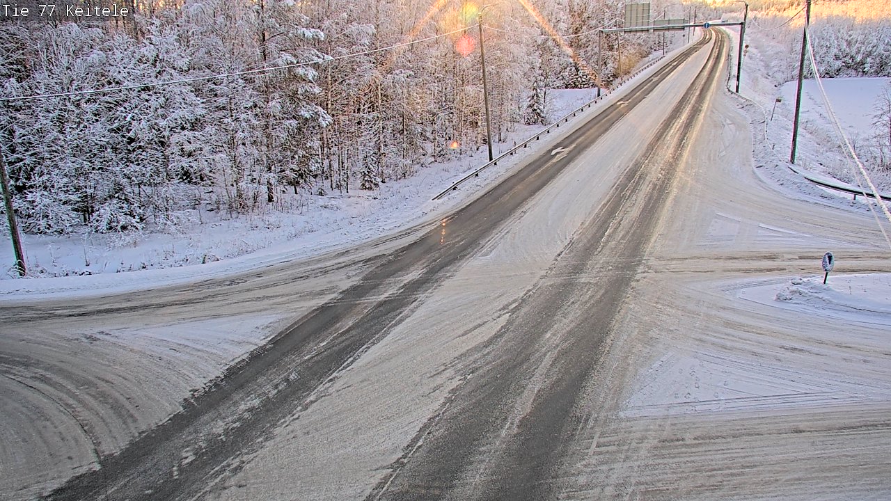 Weather Camera Image Väg 77 Keitele, Keitele, Pohjois-Savo