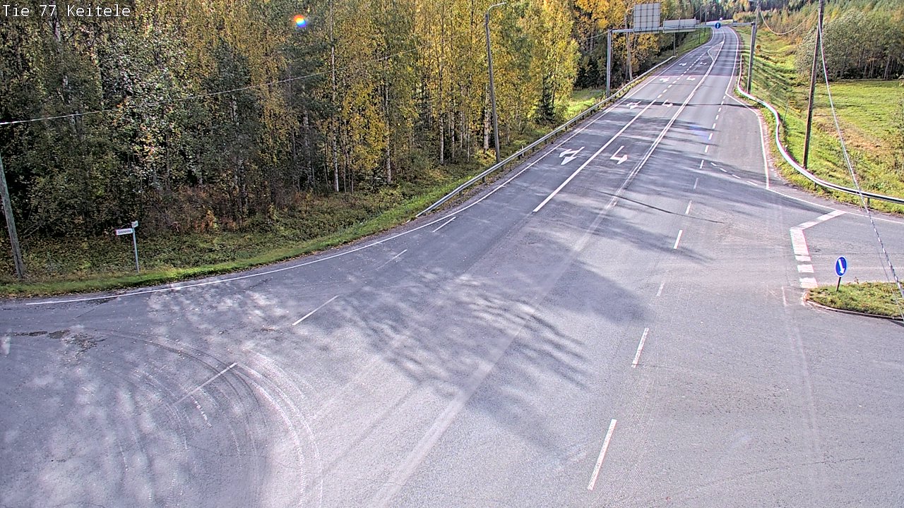 Weather Camera Image Road 77 Keitele, Keitele, Pohjois-Savo