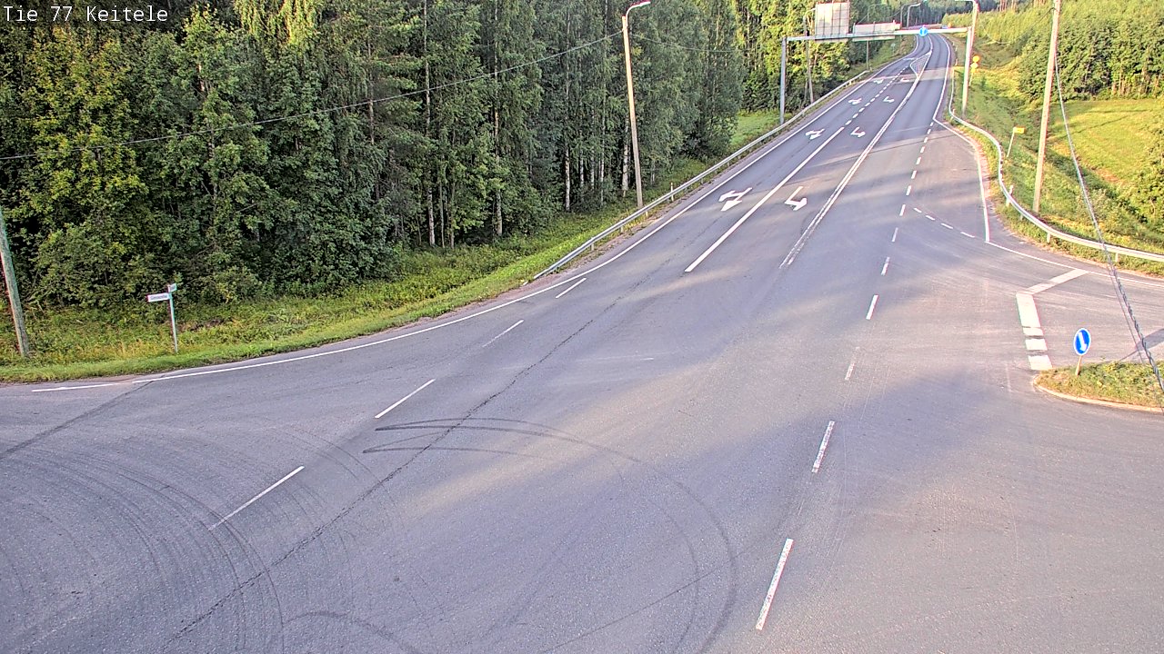 Weather Camera Image Väg 77 Keitele, Keitele, Pohjois-Savo