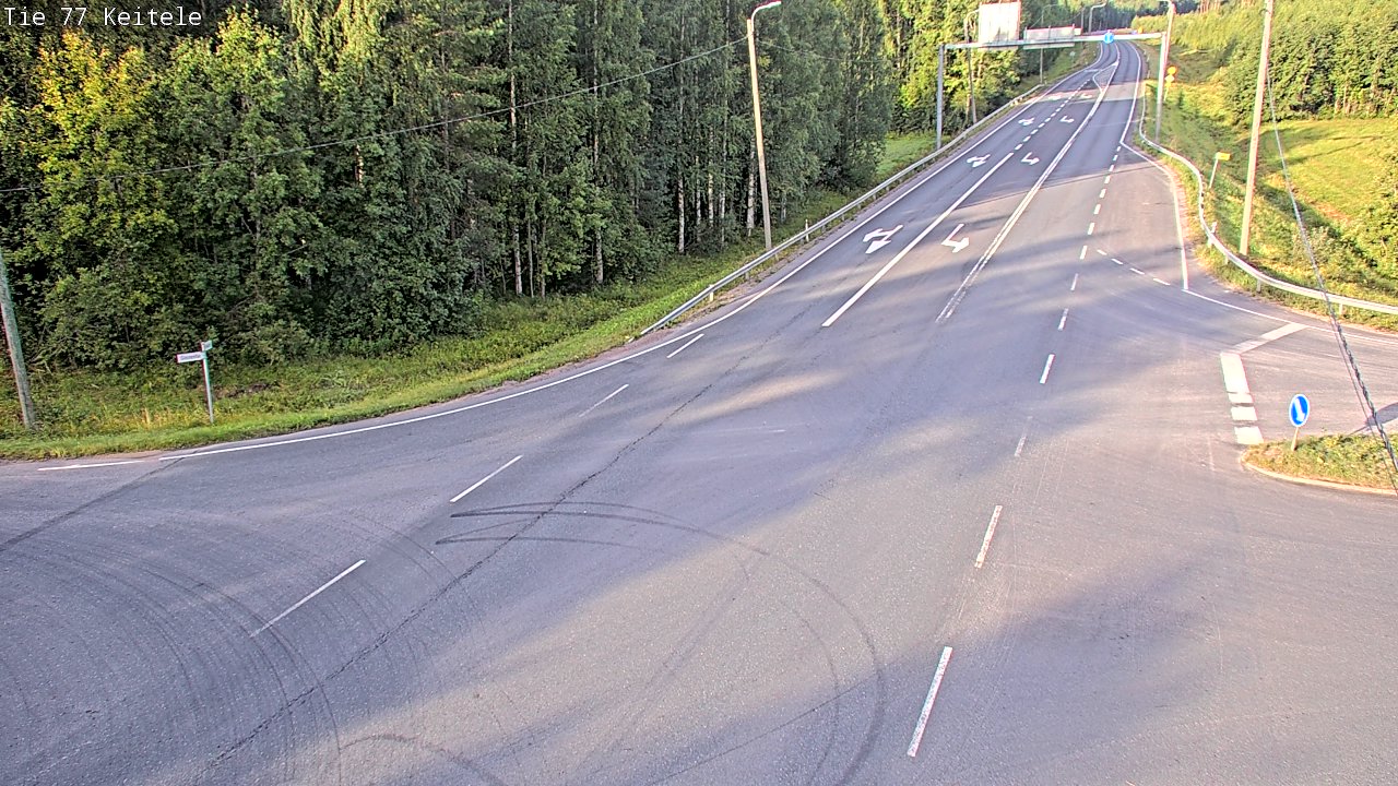 Weather Camera Image Väg 77 Keitele, Keitele, Pohjois-Savo