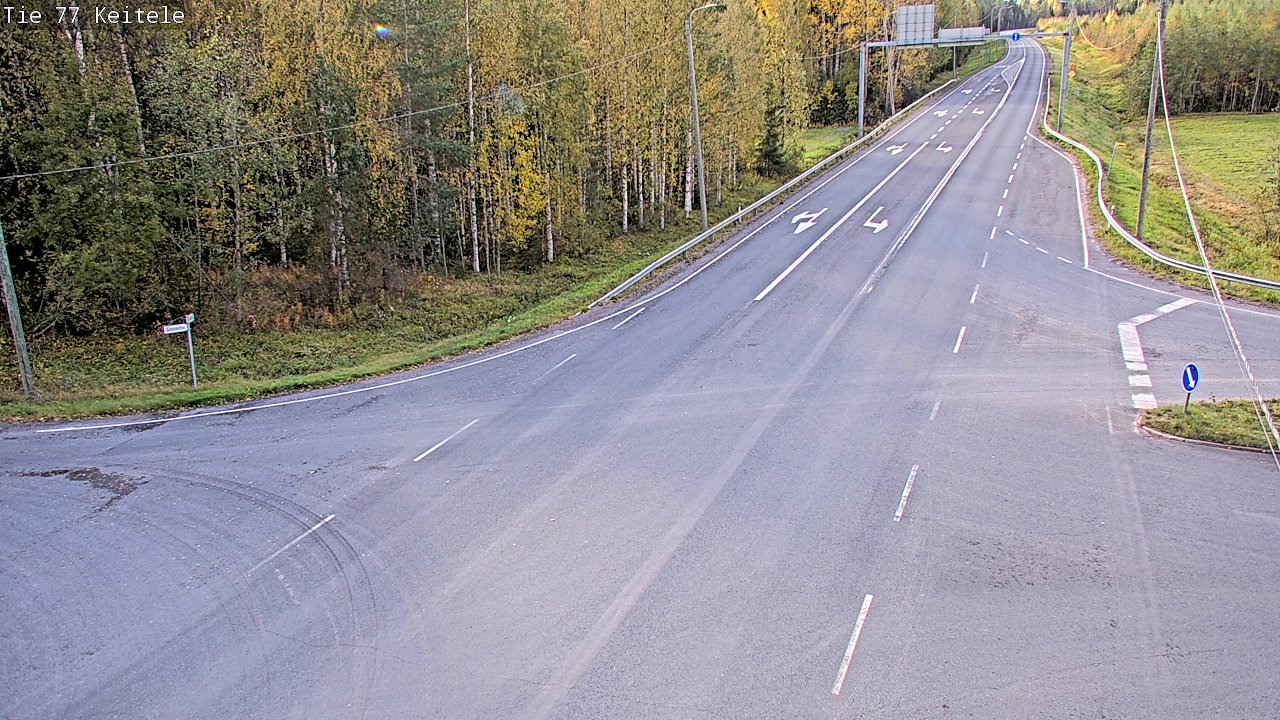 Weather Camera Image Road 77 Keitele, Keitele, Pohjois-Savo