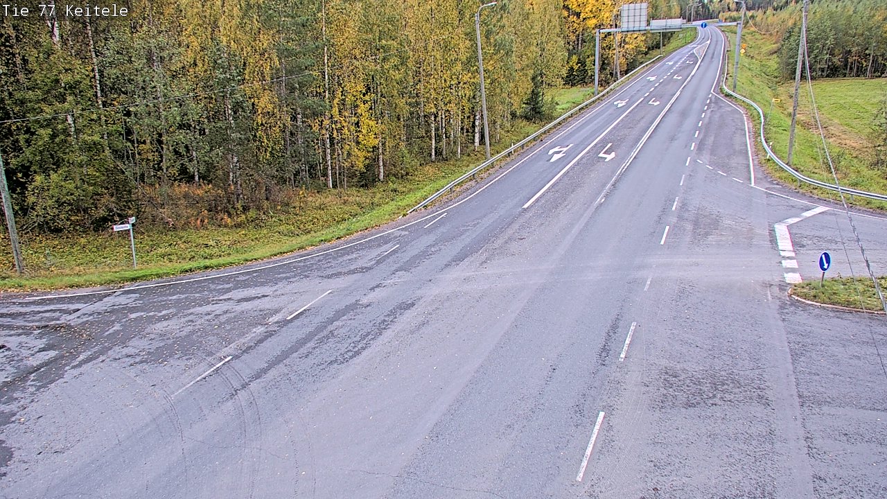 Weather Camera Image Road 77 Keitele, Keitele, Pohjois-Savo