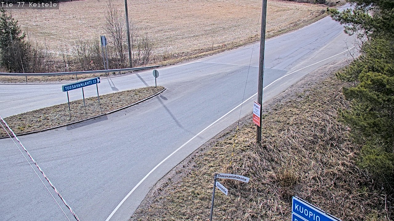 Weather Camera Image Road 77 Keitele, Keitele, Pohjois-Savo