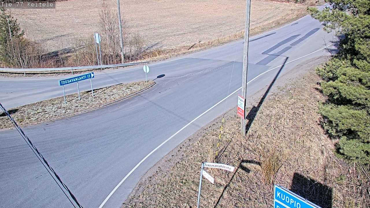 Weather Camera Image Road 77 Keitele, Keitele, Pohjois-Savo