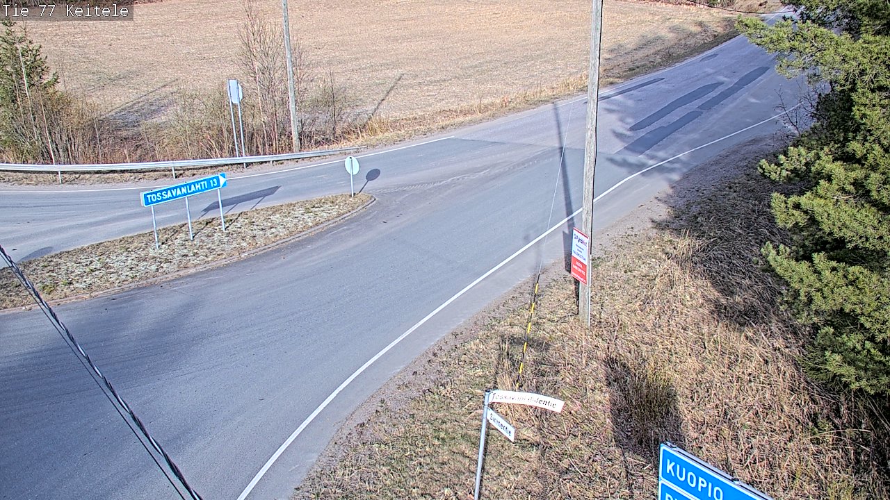 Weather Camera Image Väg 77 Keitele, Keitele, Pohjois-Savo