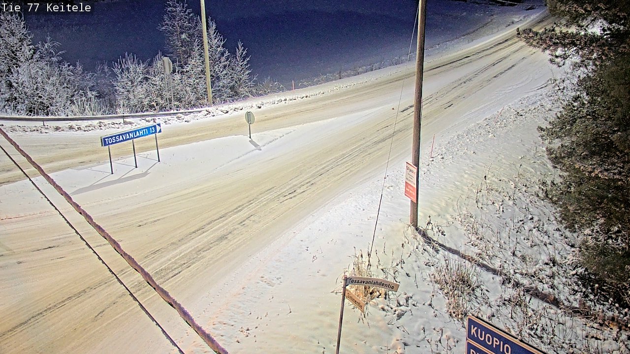 Weather Camera Image Väg 77 Keitele, Keitele, Pohjois-Savo