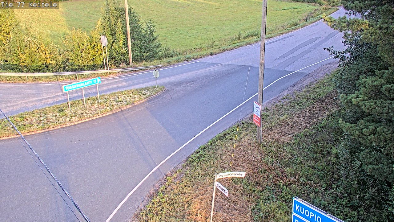 Weather Camera Image Road 77 Keitele, Keitele, Pohjois-Savo