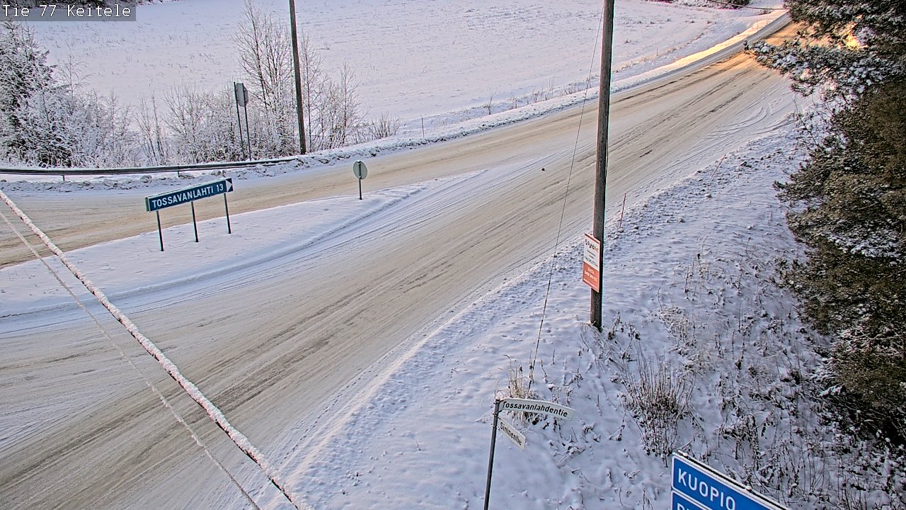 Weather Camera Image Väg 77 Keitele, Keitele, Pohjois-Savo