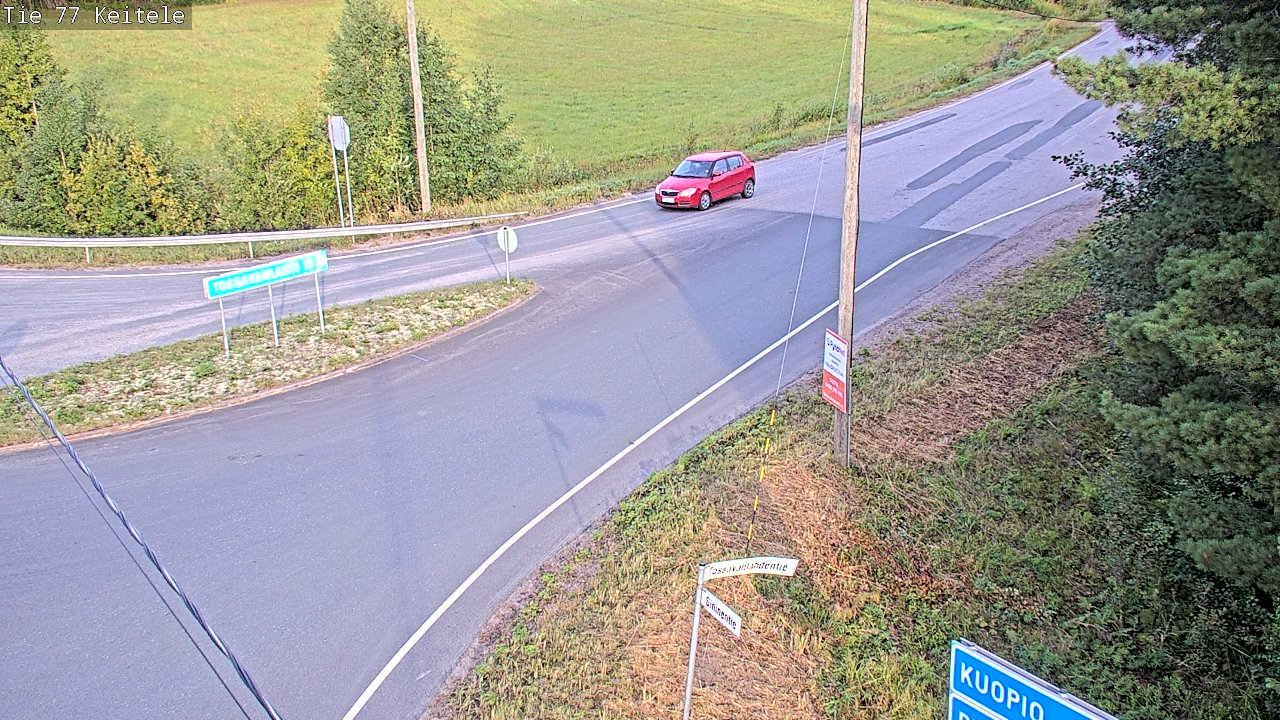 Weather Camera Image Väg 77 Keitele, Keitele, Pohjois-Savo