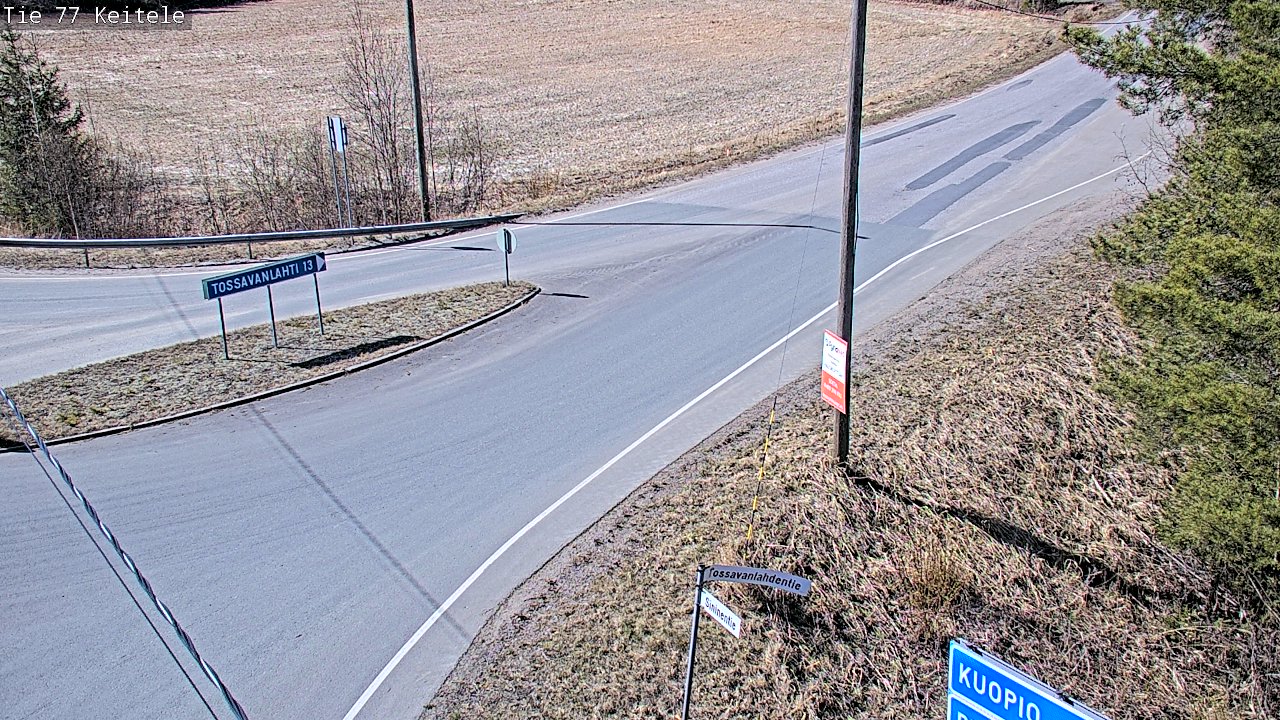 Weather Camera Image Road 77 Keitele, Keitele, Pohjois-Savo
