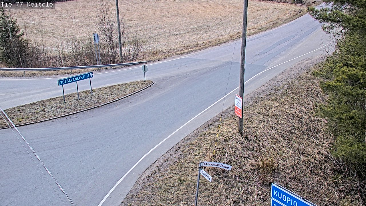 Weather Camera Image Road 77 Keitele, Keitele, Pohjois-Savo
