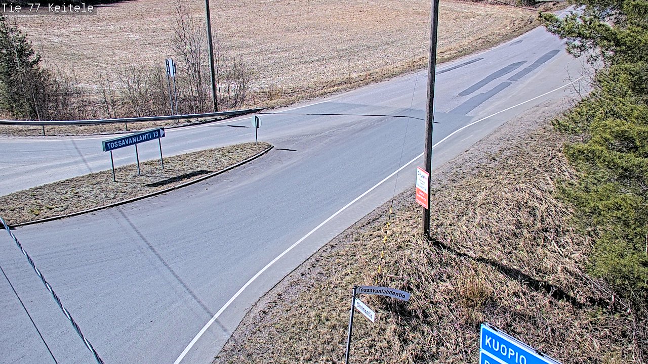 Weather Camera Image Road 77 Keitele, Keitele, Pohjois-Savo