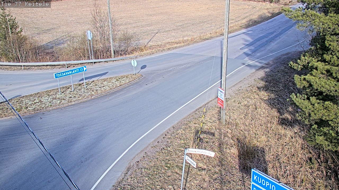 Weather Camera Image Road 77 Keitele, Keitele, Pohjois-Savo