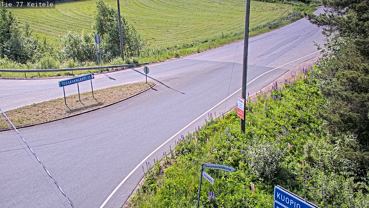 Weather Camera Image Road 77 Keitele, Keitele, Pohjois-Savo