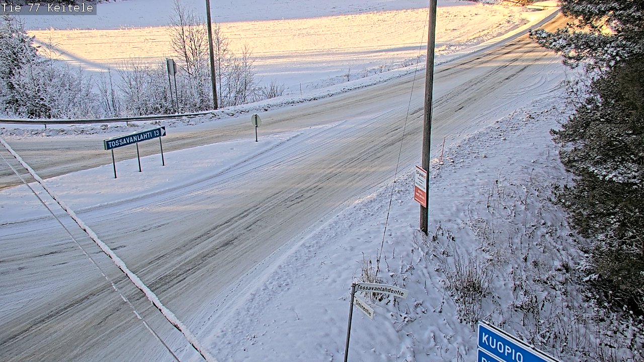 Weather Camera Image Väg 77 Keitele, Keitele, Pohjois-Savo