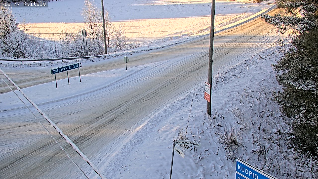 Weather Camera Image Väg 77 Keitele, Keitele, Pohjois-Savo