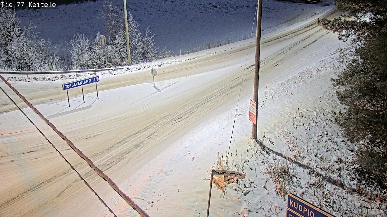 Weather Camera Image Road 77 Keitele, Keitele, Pohjois-Savo