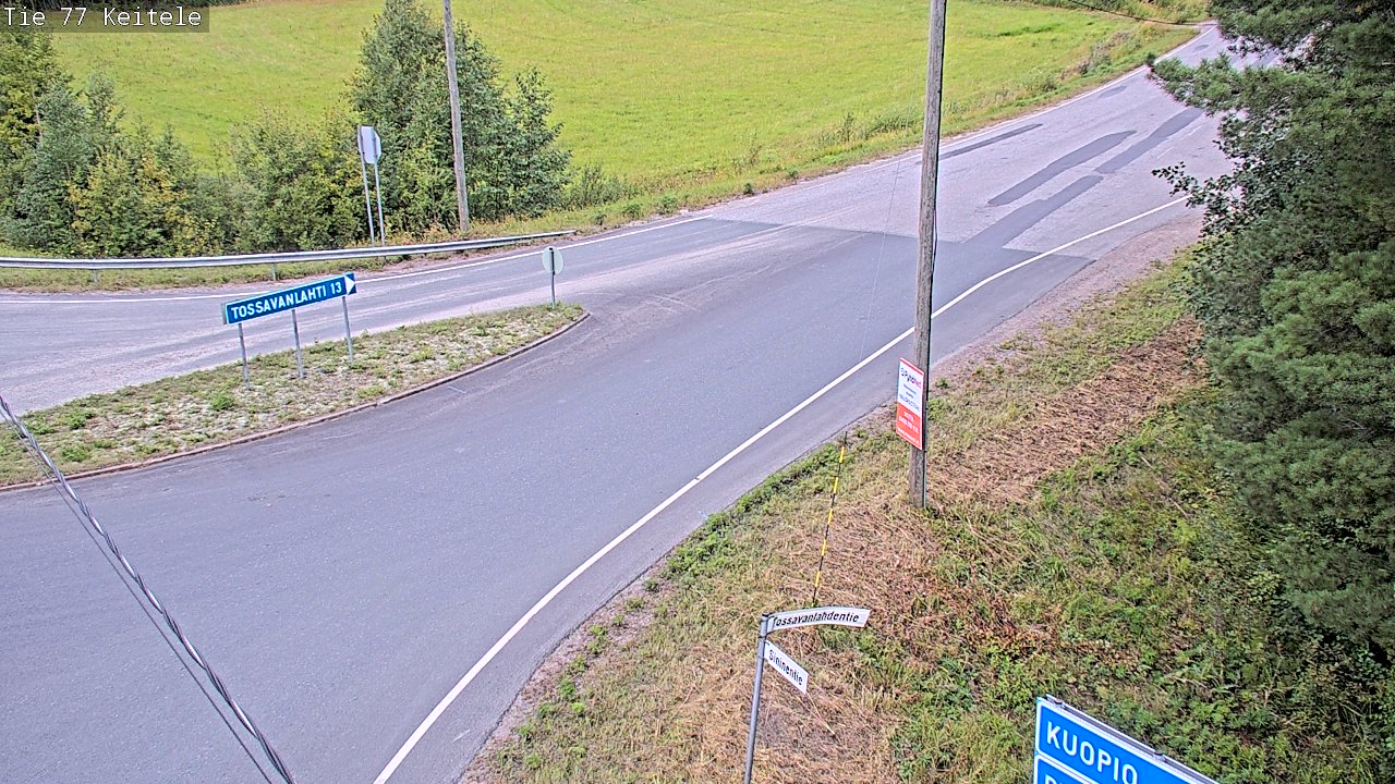 Weather Camera Image Väg 77 Keitele, Keitele, Pohjois-Savo