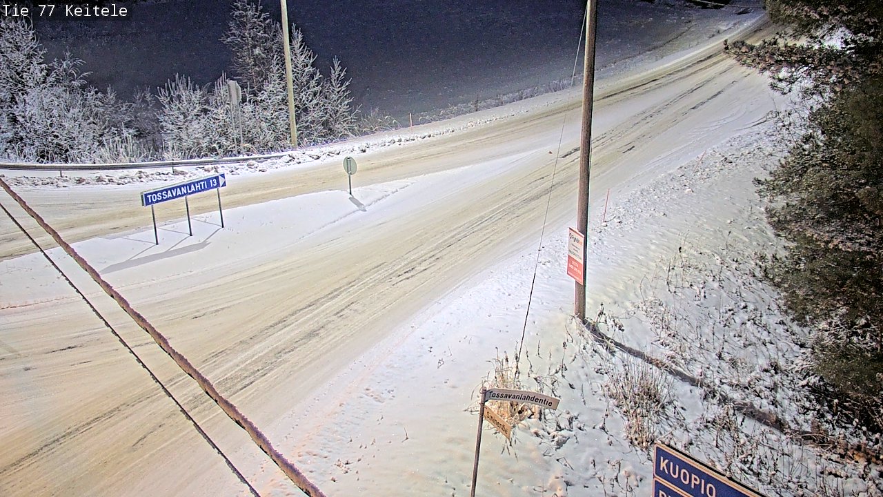 Weather Camera Image Väg 77 Keitele, Keitele, Pohjois-Savo