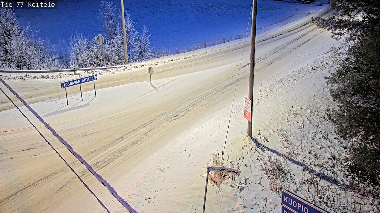 Weather Camera Image Väg 77 Keitele, Keitele, Pohjois-Savo
