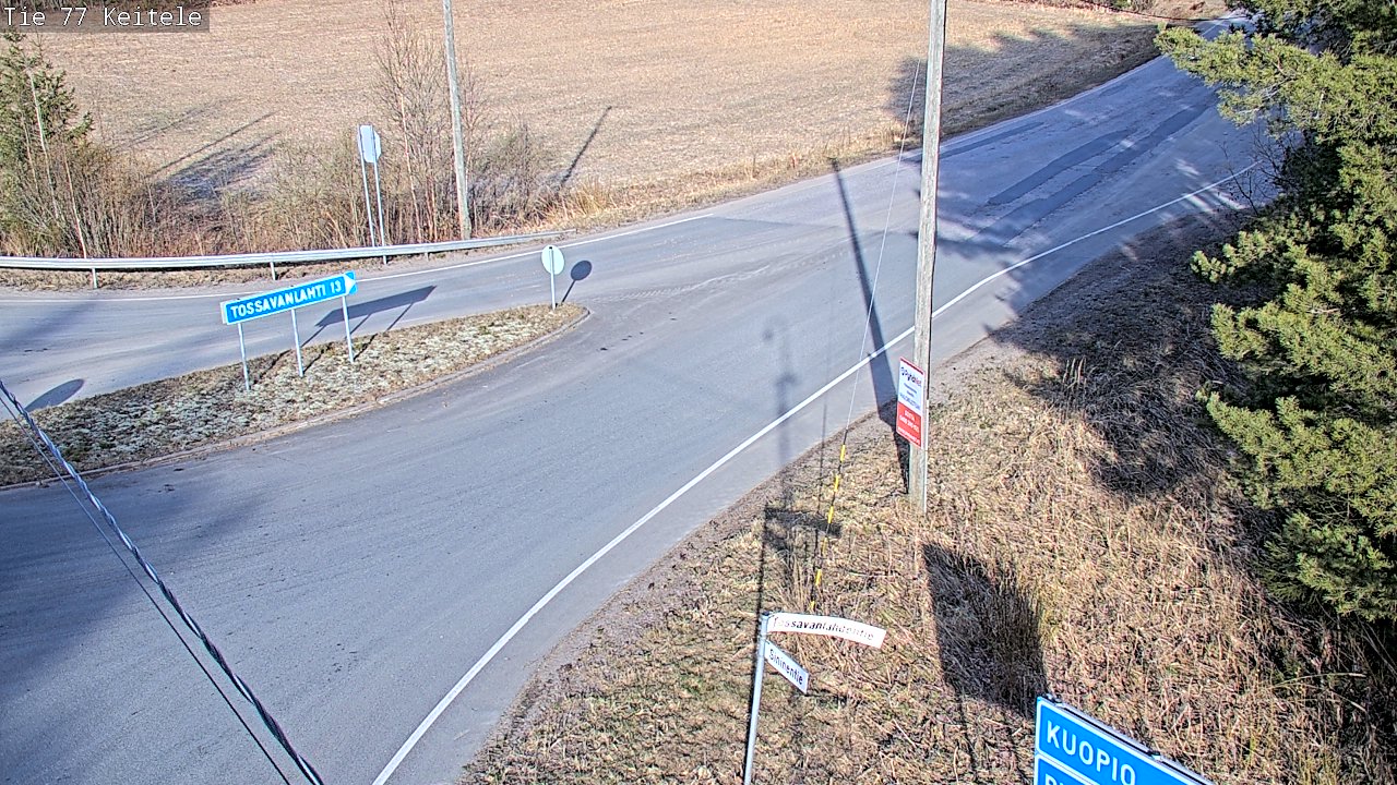 Weather Camera Image Road 77 Keitele, Keitele, Pohjois-Savo