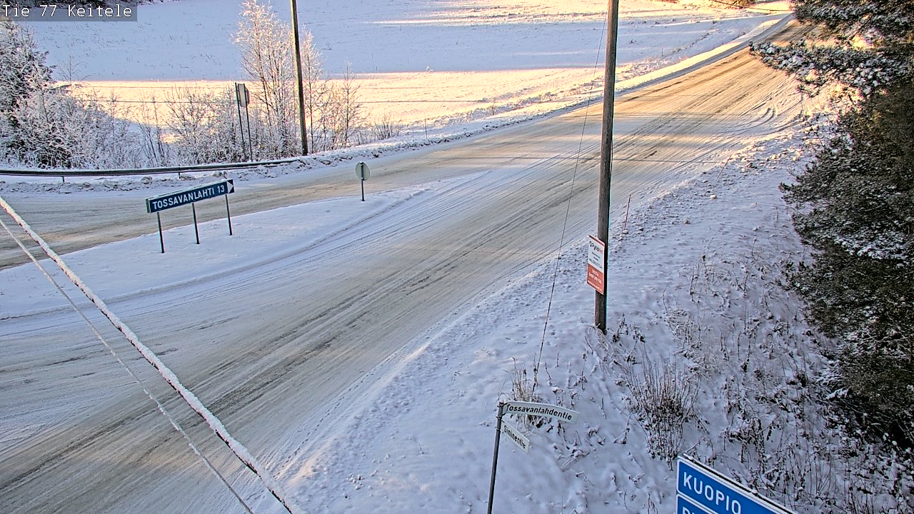 Weather Camera Image Väg 77 Keitele, Keitele, Pohjois-Savo