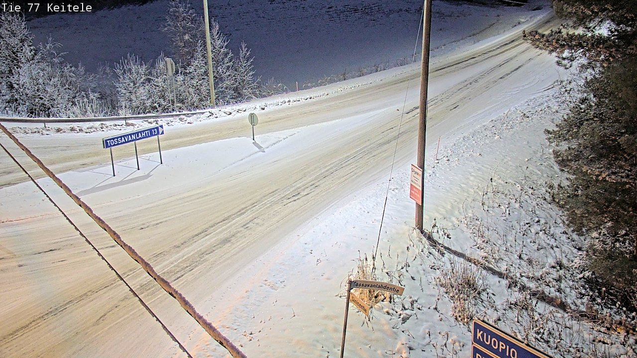 Weather Camera Image Road 77 Keitele, Keitele, Pohjois-Savo