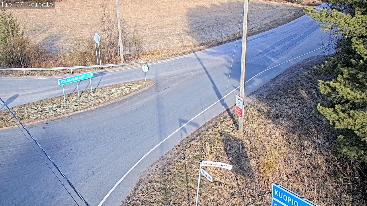 Weather Camera Image Road 77 Keitele, Keitele, Pohjois-Savo